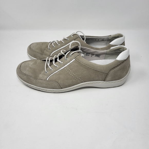 Pro Aktiv Waldlaufer Women Size 9.5 Jasmine Henni Taupe White Suede - Picture 4 of 9